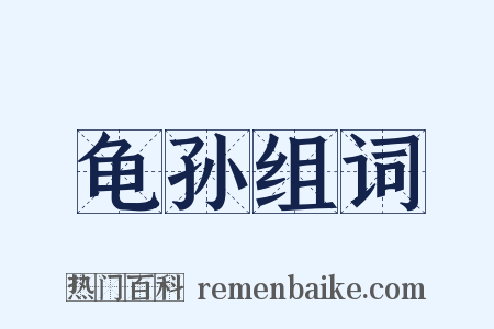 龟孙组词是什么意思的图片